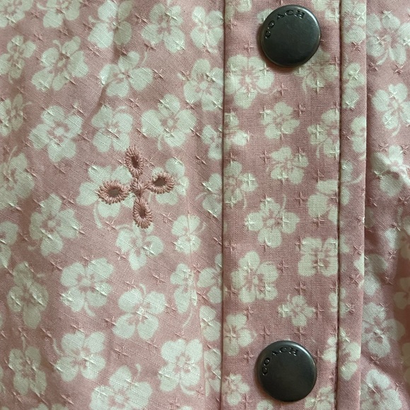 Coach Printed Short Broderie Anglaise Dress, Size 2 - Picture 9 of 13